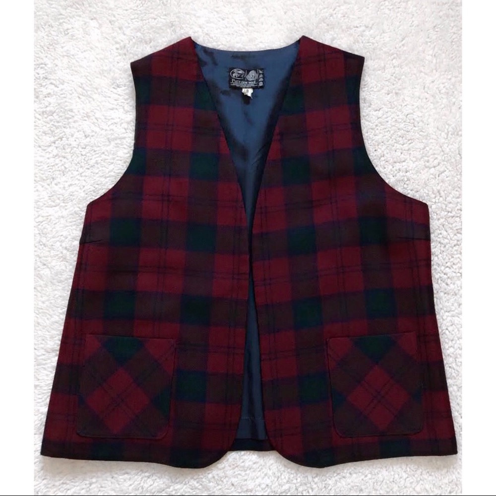 ✨PLAID WOOL VEST✨